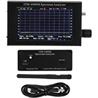 Plyisty Analizador de Espectro- 35-4400Mhz 4.3 Pulgadas LCD Analizador de Espectro de Mano con Pantalla Digital- para…